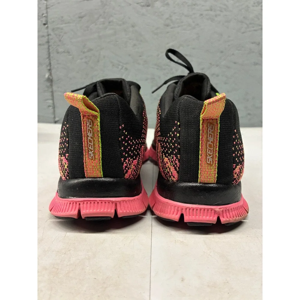 Skechers Sneakers Flex Appeal Next Generation Womens Size 10 Black Pink Athletic